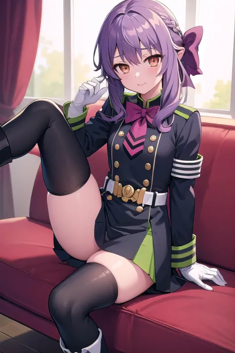 masterpiece, highres, best quality, Shinoa, sexy, sexy small body, no clothes, no underwear, wet pussy, oily skin, masturbating sensitive pussy