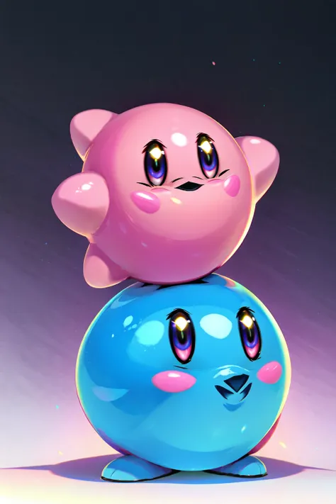 <lora:SuperSmashBrosUltimate:0.8> SmashBros Ultimate Style, Kirby, solo, flat color, 3d