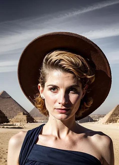 portrait of sks woman, in egypt, pyramids in the background, style by Flora Borsi, perfect haircut, Peplum blouse and pencil skirt, by Guy Bourdin, epic character composition,
<lora:locon_perfecteyes_v1_from_v1_64_32:0.25>, perfecteyes
<lora:locon_perfectsmile_v1_from_v1_64_32:0.1>, (perfectsmile:0.7)
<lora:add_detail:0.7> <lora:locon_jodiewhittaker_v1_from_v1_64_32:1>