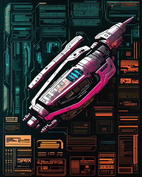 cyberpunk graphics, (( a cyberpunk spaceship, ))<lora:cybergraphic_sdxl:1.0>