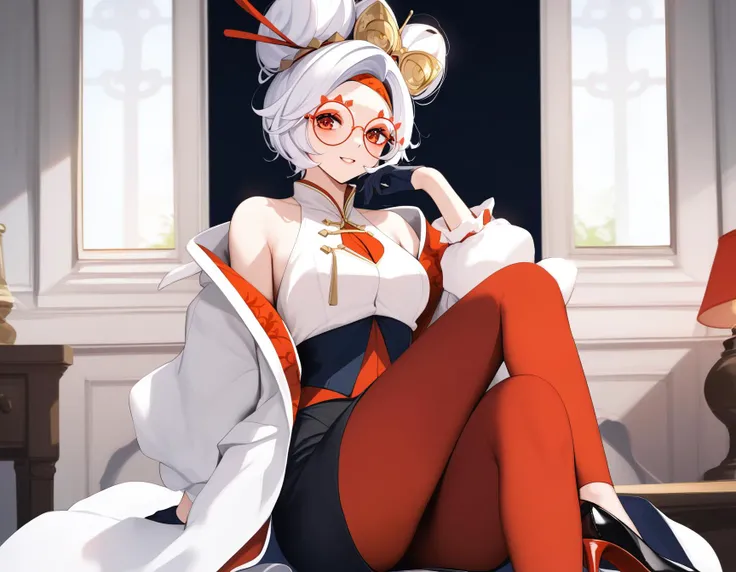score_9,score_8_up,score_7_up,best quality,masterpiece,4k,uncensored,prefect lighting,rating_safe,very aesthetic,anime BREAK
1girl,solo,purah,hair ornament,red headband,red glasses,sleeveless shirt,white coat,black skirt,red leggings,gloves,high heels,<lora:purah-pdxl-nvwls-v1:1>,