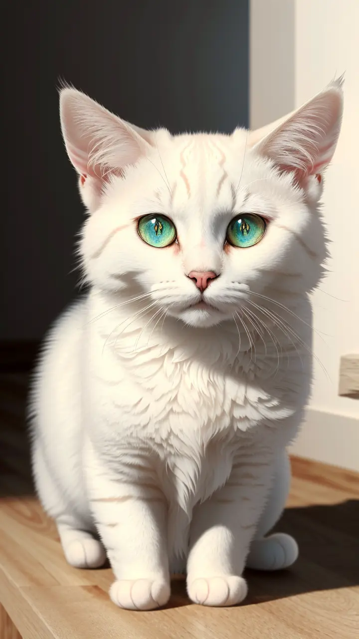 (best quality:1.33), (masterpiece:1.42), (realistic:1.24), (detailed:1.15),
Cute Turkish Van cat, big eyes, in the style of lord of the rings, beautiful 3ds max render, volumetric lighting, global illumination, raytracing, detailed hyperrealism, manga,