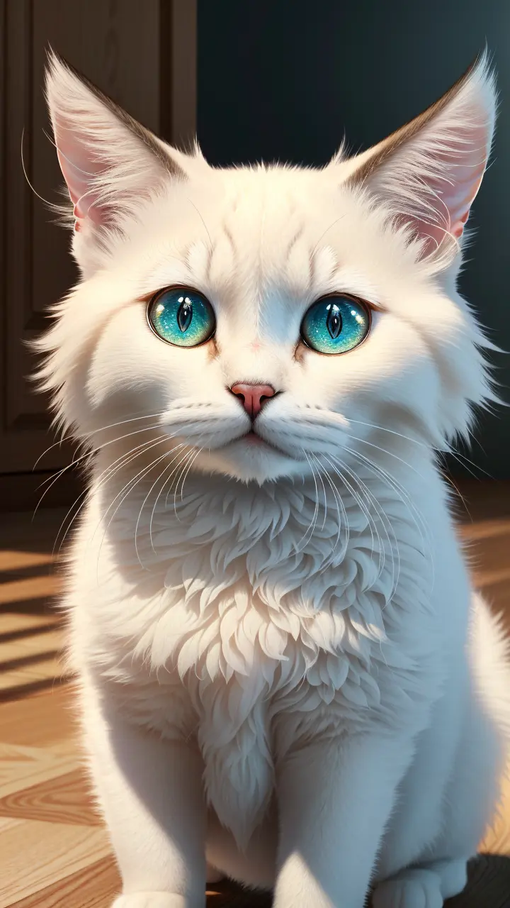 (best quality:1.33), (masterpiece:1.42), (realistic:1.24), (detailed:1.15),
Cute cat, big eyes, in the style of pixar, beautiful 3ds max render, volumetric lighting, global illumination, raytracing, detailed hyperrealism, manga,