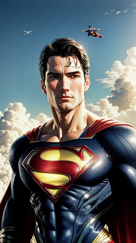 (best quality:1.3), (masterpiece:1.3), (realistic:1.4), (detailed:1.1),   artwork of (Superman:1.3) soaring over the city of Rio de Janeiro, Brazil. The artwork should be highly detailed, and should accurately depict the character of Superman, including his iconic blue and red suit, cape, and emblem. The artwork should be created at a high resolution of 8K or 4K, and should be rendered in 3D to give it a lifelike quality. The artwork should also be created in 8D to add depth and dimensionality. The overall style of the artwork should be realistic, with an emphasis on capturing the vibrant colors and energy of Rio de Janeiro. Be sure to include iconic landmarks such as the Christ the Redeemer statue and Sugarloaf Mountain. The final artwork should be of the highest quality and should match the level of detail and realism found in professional Adobe Photoshop artwork.