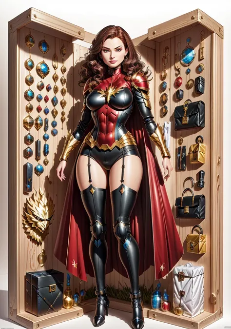 premium playset toy box, (masterpiece, best quality, ultra detailed, absurdres), (diorama:1.2), action figure box, 
  (inboxDollPlaySetQuiron style), the superheoine  dark phoenix  from xmen,  (toy playset pack),  
  <lora:quiron_inboxDollPlaySet_v1_lora:1.0>
