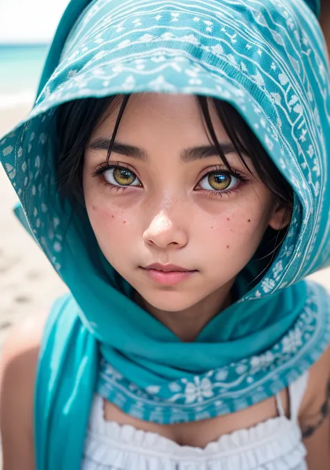 Dappled Light, intricate, photo portrait of the  rika \(boku wa tomodachi ga sukunai\), colorful, realistic round eyes, dreamy magical atmosphere, superheroine costume, (skin texture) (film grain), (warm hue, warm tone:1.2), close up, cinematic light, sidelighting, night, (aurora:1.1), snow, flare, broken glass, Zanzibar, Tanzania: A tropical paradise off the coast of East Africa, Zanzibar boasts pristine white sandy beaches, turquoise waters, and a rich cultural heritage. Stone Town, a UNESCO World Heritage site, offers a glimpse into the island's history with its narrow streets, spice markets, and Arab-influenced architecture., photo by Oleg Oprisco