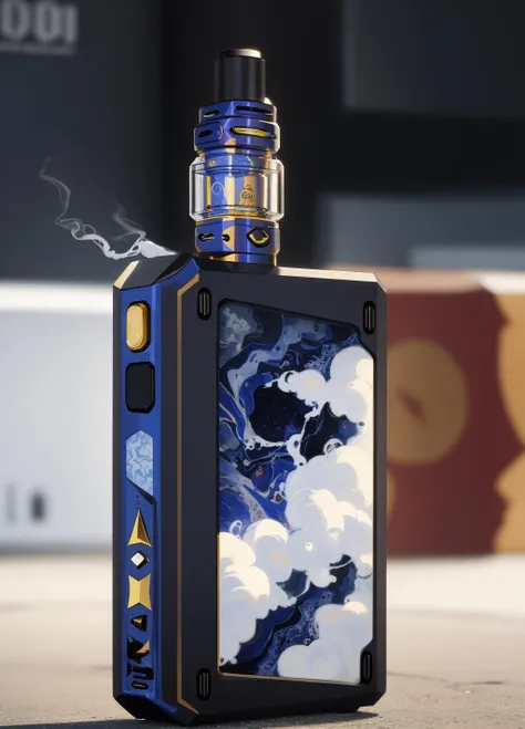 ((vape:1.4)), by Vincent van Gogh, art, blurry, blurry background, realistic, photo background, <lora:vape-09:0.8>, (masterpiece, best quality, absurdres, detailed, ultra-detailed:1.3)