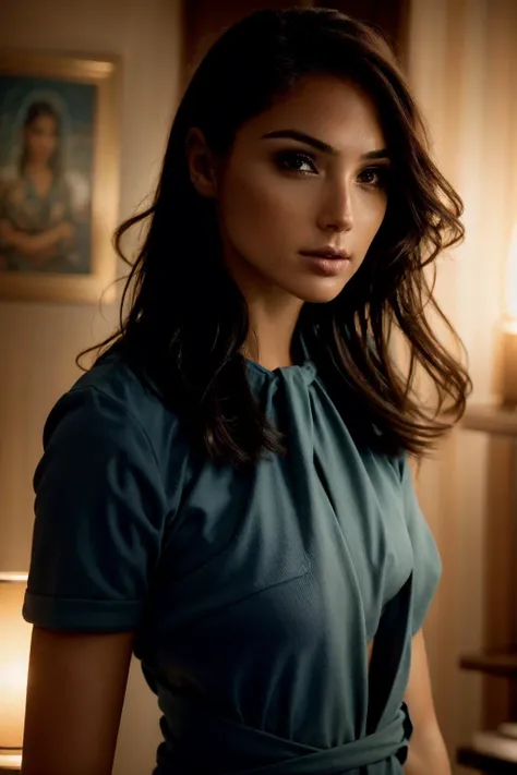 <lora:Gal_Gadot:0.95>a young woman in the style of nocturne, dreamy atmosphere, dark cyan and red, i can't believe how beautiful this is, serene atmosphere, piles/stacks, flickering light, epic realistic, broken old boat in big storm, illustrated by herg, style of tin tin comics, pen and ink,art by greg rutkowski and artgerm, soft cinematic light, (depth of field:1.4), faded, (neutral colors:1.2), (muted colors:1.2), (artstation:1.4), cinematic, warm lights, dramatic light, complex background, (rutkowski:0.66), (teal and orange:0.4), hdr, (intricate details, hyperdetailed:1.15) (skin texture:1.2)