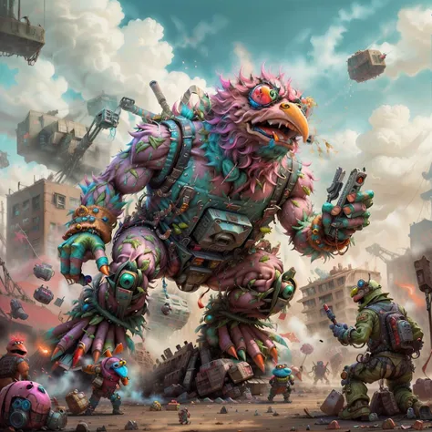 <lora:Muppets:1> MuppetManiaAI battle mech