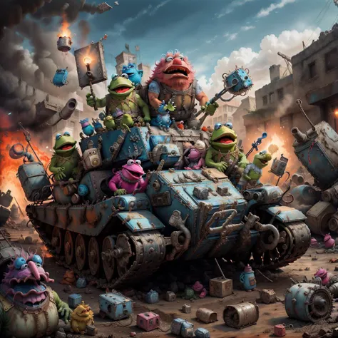 <lora:Muppets:1> MuppetManiaAI tank