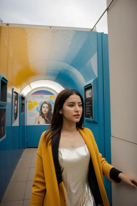 1girl, (cinema art by Brian De Palma:0.8) and (David Mould:0.8) and (Edoardo Tresoldi:1.0) , abstract art, mundane wall Graffiti, grand Xerography of a best quality, Glowwave Realistic ([Jaguar:Pedestrian tunnel:5]:1.3) , from inside of a Extreme Nairobi, dense garden and Pisces constellation in background, Winter, FOV 90 degrees, Cel shaded, Romantic, glamourous, Bombacore, broad lighting, Fish-eye Lens, Offset print, Impressionism, Yellow details, Pixabay, 4K