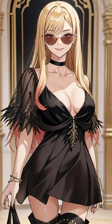 masterpiece, best quality, solo, sweet and beautiful, vampire Cynthia, dark room, glowing red eyes, darkness,