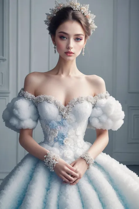 ((Masterpiece, best quality,edgQuality)), 
Haute_Couture,edgCloud, a woman wearing a Haute_Couture  edgHC_dress made of clouds
 <lora:edgLycorisCloud:0.85>