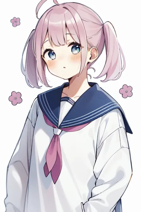 1girl, solo, blush, pink hair, twintails, serafuku, flower background,
<lora:ShanoPirika_Style:0.9>
