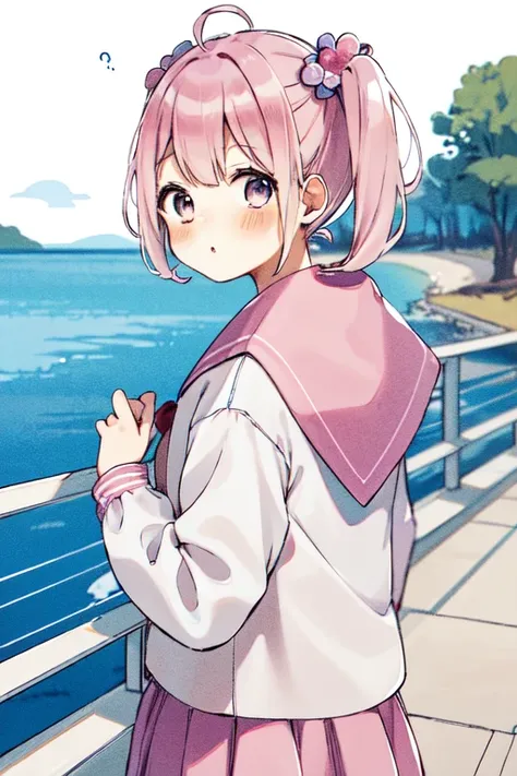 1girl, solo, blush, pink hair, twintails, serafuku, scenery, flower,
<lora:ShanoPirika_Style:0.9>