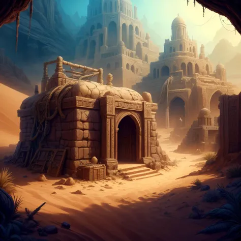 <lora:ExpeditionStyle:1>ExpeditionStyle mysterious sorcerer's apprentice, colorful, desert environment, treasure seeking, <lora:add_detail:0.5>, (Masterpiece:1.3) (best quality:1.2) (high quality:1.1)