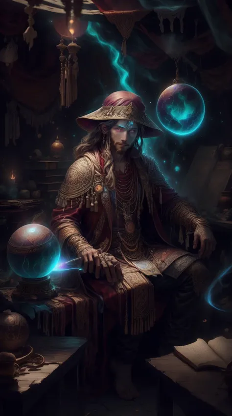 <lora:ExpeditionStyle:1>ExpeditionStyle Style-GravityMagic, portrait,  looking down, solo, (full body:0.6), detailed background, (<lora:BohoAI:0.6>, bohoai, boho theme:1.1) glowing eyes, light smile, gentle,   cleric, casting restoration spell,  hovering in air, night, darkness, moonlight, floating feathers,  Maroon clothes, gloves, magic orb, divine spell, mana, bright realistic lighting, heavenly landscape in background, peaceful atmosphere,   <lora:LowRa:0.6>  <lora:add_detail:0.75>, (Masterpiece:1.3) (best quality:1.2) (high quality:1.1)