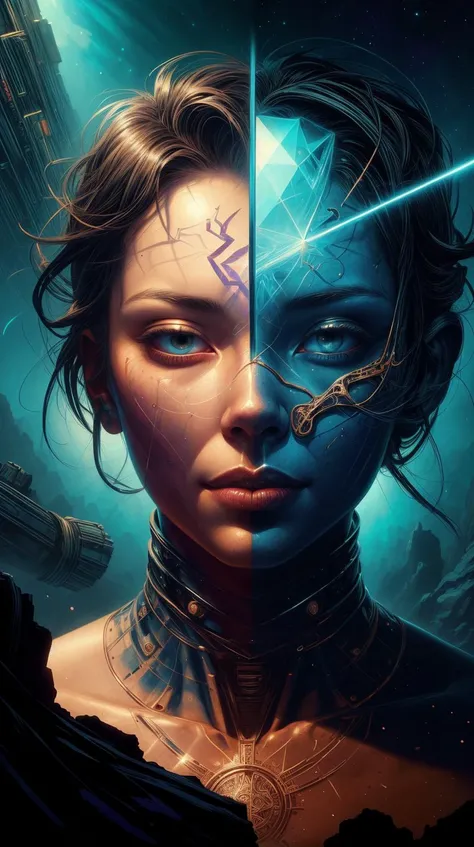 <lora:ExpeditionStyle:0.7>ExpeditionStyle prompt! dream symmetry!! stunning portrait of empty space myth!! by victo ngai, kilian eng vibrant colours, dynamic lighting, digital art, winning award masterpiece, fantastically beautiful, illustration, aesthetically inspired by beksinski and dan mumford, trending on artstation, art by greg rutkowski, 8 k, colorful, desert environment, treasure seeking, transparent prompt! dream symmetry!! stunning portrait of empty space myth!! by victo ngai, kilian eng vibrant colours, dynamic lighting, digital art, winning award masterpiece, fantastically beautiful, illustration, aesthetically inspired by beksinski and dan mumford, trending on artstation, art by greg rutkowski, 8 k <lora:glasssculpture_v8:0.6> prompt! dream symmetry!! stunning portrait of empty space myth!! by victo ngai, kilian eng vibrant colours, dynamic lighting, digital art, winning award masterpiece, fantastically beautiful, illustration, aesthetically inspired by beksinski and dan mumford, trending on artstation, art by greg rutkowski, 8 k, <lora:add_detail:0.5>, (Masterpiece:1.3) (best quality:1.2) (high quality:1.1)