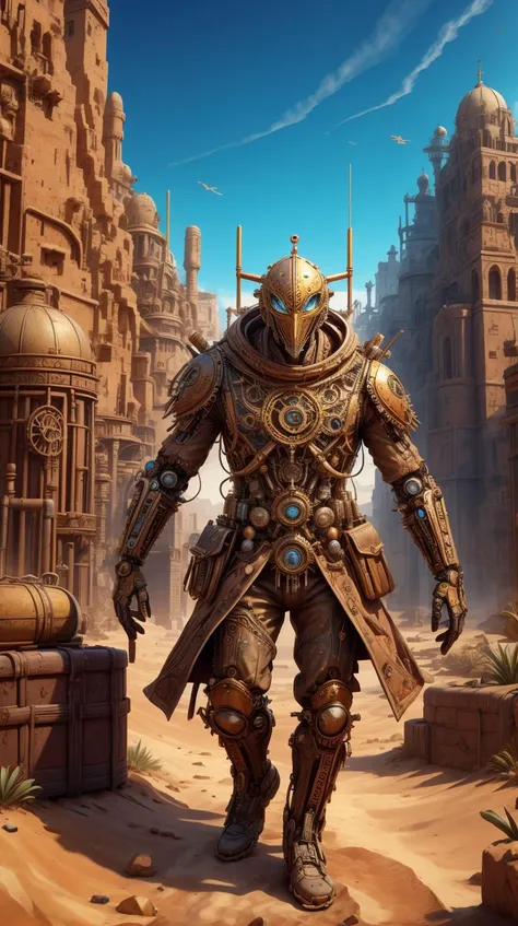 <lora:ExpeditionStyle:0.7>ExpeditionStyle Coats, colorful, desert environment, treasure seeking, meccog Coats <lora:Steampunkcog:0.6> Coats, <lora:add_detail:0.5>, (Masterpiece:1.3) (best quality:1.2) (high quality:1.1)