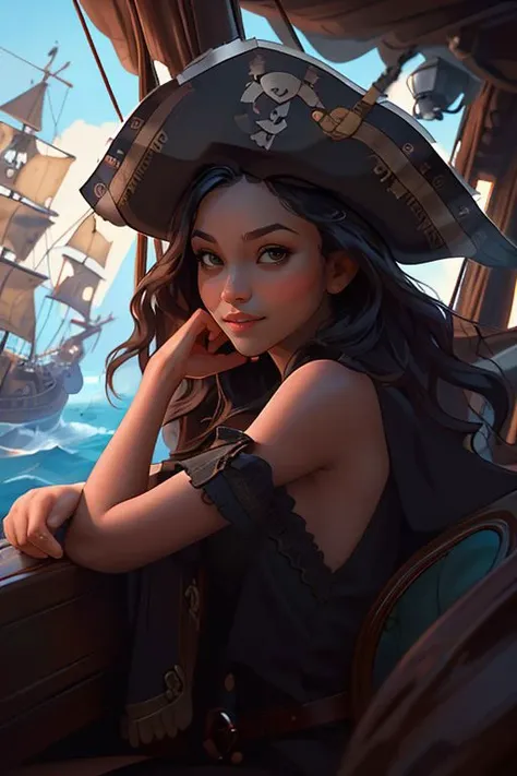 Merger_kikell_putrienne,
(salty sea wench:1.2), (pirate:1.1) on a (dilapidated pirate ship:1.2), (buccaneer:1.2), pirate, (pirate ship:1.1), atmospheric, (rigging:1.2), (mast:1.1), ship,
bokeh, f1.4, 40mm, photorealistic, raw, 8k, textured skin, skin pores, intricate details <lora:epi_noiseoffset2:1>, epiCRealism <lora:detail_slider_v4:1.0> <lora:ClothingAdjuster3:-0.8>