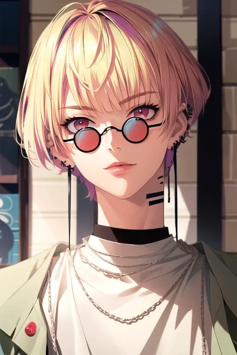 (best quality:1.1), (masterpiece:1.4), photorealistic, , upper body, , ligne claire, (anime:1.4), 1boy, solo, male focus, <lora:hajun_yeon:0.94>, hajun_yeon, blonde hair, red eyes, short hair, , , , , , savannah, HDR