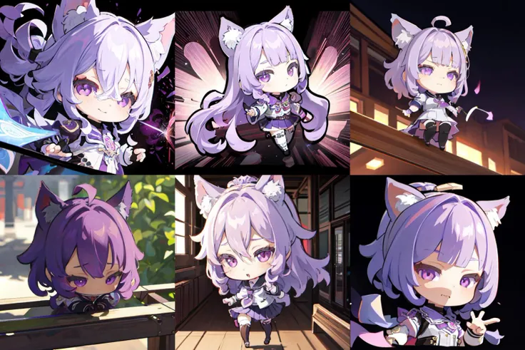 <lora:genshinStickerChibi_genshinstickersv1:1>, chibi, 1girl, solo, purple eyes, animal ears, school uniform, extremely detailed cg unity 8k wallpaper, cinematic detailed realistic background, masterpiece, best quality, delicate, masterpiece, beautiful detailed, colourful, finely detailed, intricate details, (chibi:1.4)