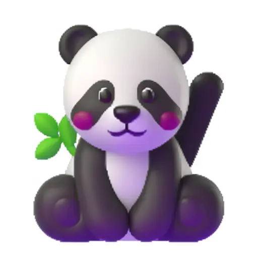 a panda emoji, msfluentui style
