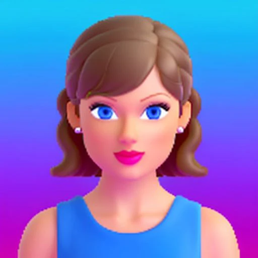 a taylor swift emoji, msfluentui style