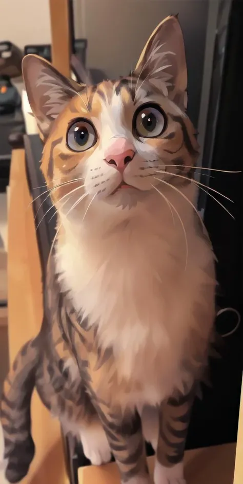 (masterpiece, best quality, highres:1.3), animal, simple background, cat, cat whiskers, depth of field, no humans,  <lora:detailed_eye-10:0.4>  , <lora:add_detail:0.4>