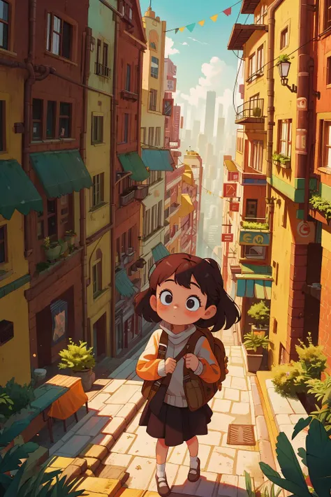 masterpiece,best quality,1girl,adventure,city