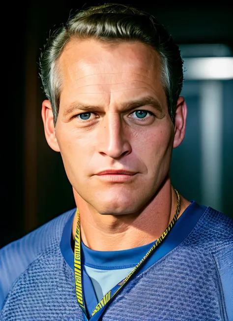 closeup portrait of sksman, flustered , wearing joggers , with superhero cosplay , background bedroom epic (photo, studio lighting, hard light, sony a7, 50 mm, matte skin, pores, colors, hyperdetailed, hyperrealistic), <lyco:Paul Newman:1.0>