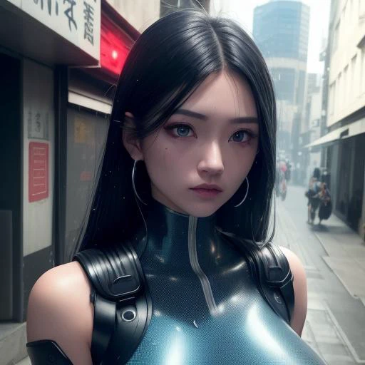 <lora:KBeau:0.66>,
Ayako Rokkaku,
Sakimi chan,
Itsana,
Full character view,full body,full face,full arms,full leg,full body
White teeth,
bruise, bruised eye,extreme detailed bruised eyes, extreme detailed bruise,
Oil,
Tan,
Sad mouth,
Look sad,
Cry,tear of sadness,
Cry detailed,
ultra detailed cry 8k,
Eyebrow piercing,
Piercing Lip,
Anti-eyebrow piercing,
Piercing Nose,
Ultra detailed percing,
Extreme detailed percing,
Wet hair, wet face, wet body, wet clothes,
8K high definition water particle,realistic water particle,
Water drop on face,water drop on hair, water drop on body, water drop on armor,
Huge breats,Big boobs,extreme detail nipple,ultra detailed nipple,perfect skin nipple,
A woman in an alley, held cyberpunk, black and gold cybernetic accessory,extremely detailed of the armor, led red and blue light , lit, mechanics, cyborg, cybernetics,Exoskeleton,ultra detailed Exoskeleton,extreme detailed Exoskeleton,
Overview,view of hair, face, body, arm, hand, city, tokyo street, rain, sky - blue background, matte painting, digital illustration, very vibrant colors, soft lighting, adventurous, atmospheric lighting, 8K,
Better image rendering in ultra definition, dim volumetric lighting, 8k octane beautifully detailed render, post-processing, extremely hyperdetailed, intricate, epic composition, grim yet sparkling atmosphere, cinematic lighting + masterpiece, trending on artstation, very detailed, vibrant colors, Art Nouveau, masterpiece, romanticism
8k, best quality, masterpiece, realistic, photo-realistic, ultra-detailed, (extremely detailed CG unity 8k wallpaper), Intricate, High Detail, Sharp focus, dramatic,photorealistic painting art by midjourney and greg rutkowski ,
Perfect light effects perfect atmosphere perfect particle effect,
Detail of the body taken to the extreme right of the body,
Perfect shadow 8k,
Black makeup 8k,
Makeup eyeliner dark black, red eyeshadow , mascara,
Black and blue mascara 8k,
Cyberpunk atmosphere, dramatic lighting, cinematic, establishing shot, extremly high detail, foto realistic 8k, cinematic lighting 8k,
Perfect anatomy,
Perfect color 8k, perfect hair detail 8k, silver hair, two-tone hair, colored tips, long hair, straight hair
Perfect face, 8kultra detailed face 8k, high definition face 8k
Perfect body 8k, ultra detailed body 8k, high definition body 8k
Perfect nose 8k, ultra detailed nose 8k, high definition nose 8k,
Perfect mouth 8k, ultra detailed mouth 8k, high definition mouth 8k,
Perfect hair 8k, ultra detailed hair 8k, high definition hair 8k,
Perfect skin 8k, ultra detailed skin 8k, high definition skin 8k,
One red eye, one blue eye,multi color eyes,eye high definition 8k,
Ultra detailed eyes 8k,
Perfect pupil,ultra detailed pupil,high definition pupil 8k,
Ultra extreme light effects 8k,
Perfect breast, ultra detailed breats, Veins Breast 8k, Veins boobs 8k ,Veins tits 8k,
Eye adjustment, look in the face, silver hair,