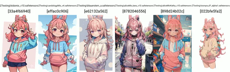 (masterpiece, best quality), intricate details,
1girl, <lora:Pippa:0.8> pippa, virtual youtuber, pink hair, hair ornament, rabbit ears, pink eyes, hoodie,