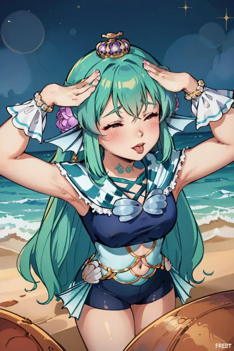 a 1girl, Japanese ocean, beach, beautiful big breasts, rose hair, Bright green color at the ends of the hair, MitsuriKanroji,stands in full growth in pink micro bikini, (Body Full 1:1), Dazzling, smil, chest, In art: Demon Slayer, Demon Slayer Art Style, demon slayer rui fanart, badass anime 8 k, Demon Slayer, Anime Key Art, 4 k manga wallpapers, kimetsu no yaiba, anime wallaper, Ultra Transparent, Ultra Detailed, very extremely beautiful, anime epic artwork, Anime Art Wallpapers 8K, Local Art & epic composition, very extremely beautiful, beautiful breasts, (tmasterpiece, beste-Qualit),