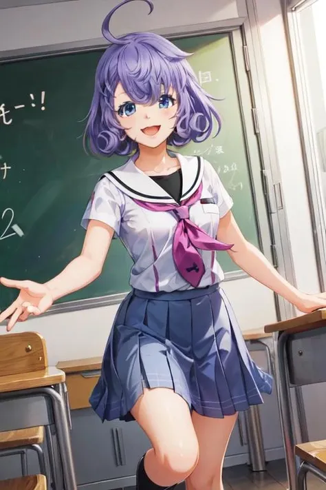 <lora:0849Hasada:1>,asada,solo,school_uniform,serafuku,