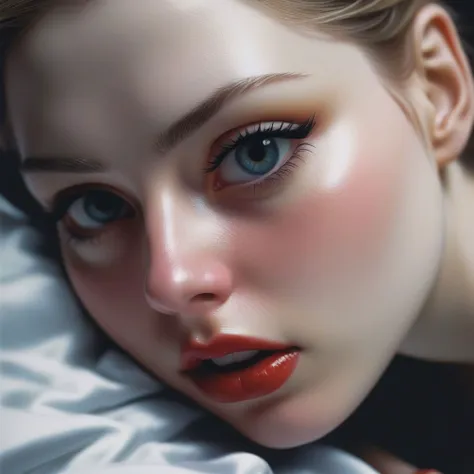 /hyper Ultra Detailed Close up Picture of Erotic Stunning Gorgeous Maiden cleaning bedroom, Inviting Positioning, Seducing Allure, Hyper Photorealistic features, Hyper Realistic by Gottfried Helnwein --hq --4k --8k --16k --32k --64k --dslr --megapixel --gigapixel --tall --raw--cfg=10