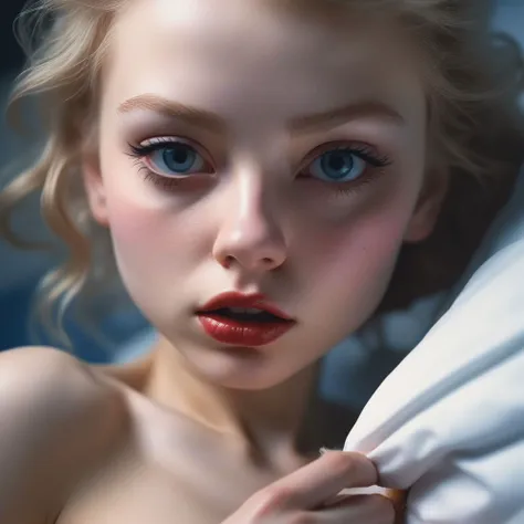 /hyper Ultra Detailed Close up Picture of Erotic Stunning Gorgeous Maiden cleaning bedroom, Inviting Positioning, Seducing Allure, Hyper Photorealistic features, Hyper Realistic by Gottfried Helnwein --hq --4k --8k --16k --32k --64k --dslr --megapixel --gigapixel --tall --raw--cfg=10