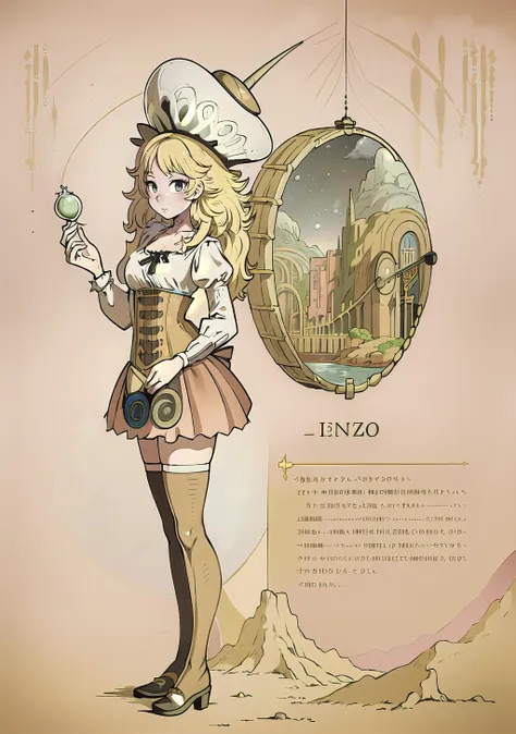 (masterpiece, best_quality, ultra-detailed, immaculate:1.3), epic, illustration, welcoming, 1girl, miner, blonde hair, long hair,Cropped Cut, (full body:1.3), [:outlandish costume design:0.2], japanese, at a  zoo ("at the Surreal Cathedral, Surreal":1.2), corset, tiptoe kiss<lyco:EnvyBeautyMix10:1.6>