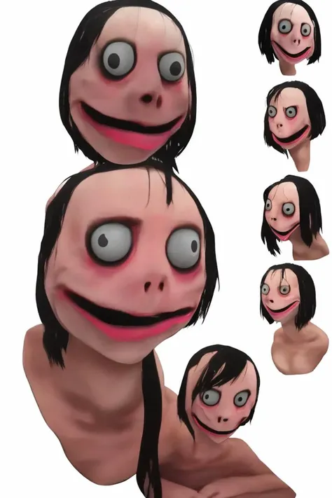 m0m0 face, <lora:Momo-MotherBird:1.00>, m3gust4 face, <lora:m3gust4:0.75>, highres, masterpiece, looking at viewer, white background