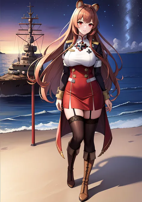 masterpiece, best quality, <lora:kamikazeV2:0.7>, sea, sunshine,
1girl, long hair, pink hakama, solo, japanese clothes, hakama, skirt, torn clothes, hakama skirt, boots, meiji schoolgirl uniform, kimono, cross-laced footwear, pink hair, machinery, lace-up boots, pink eyes, brown footwear, bow, blush, hair bow, red kimono, torn skirt, full body, yellow bow, rigging, gradient hair