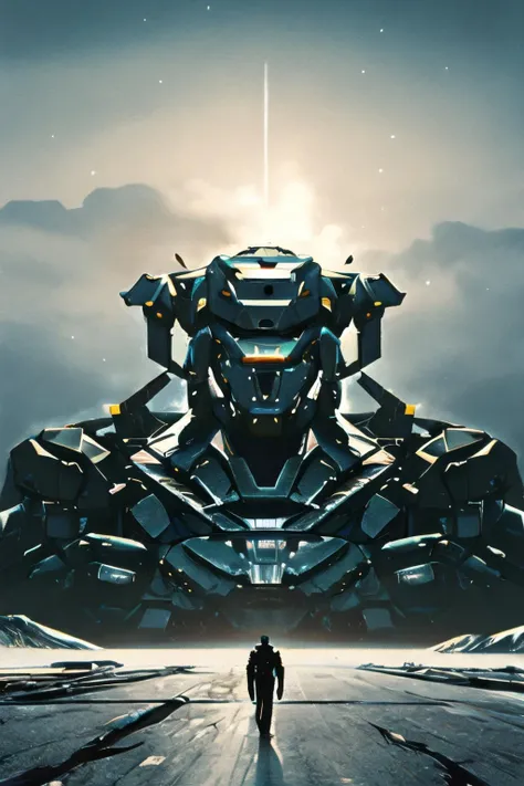 masterpiece, best quality), a mech, by artist Arkhip Kuindzhi, robot, grandiose, breathtaking,
hard surface, <lora:Hardsurfacev1:1>