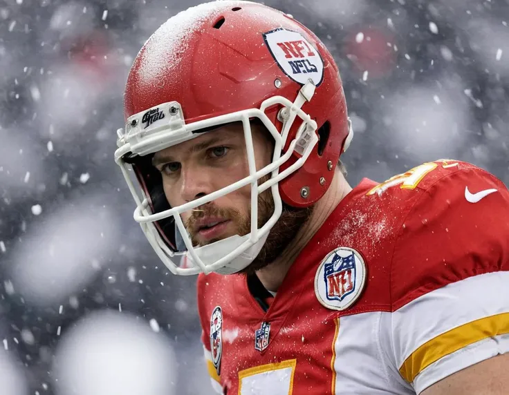 butker person playing in a NFL superbowl football game on a very snowy day  <lora:Harrison Butker SDXL LoRA - Trigger is Butker Person:1>
Template: butker person playing in a NFL superbowl football game on a very snowy day  <lora:Harrison Butker SDXL LoRA - Trigger is Butker Person:1>