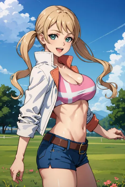 (((Actual Photos,High resolution, 8kHighest quality))),Very detailedな CG Unity 8k 壁紙, Highest quality, Very detailed, Tabletop, Realistic,Very detailedなMature Woman,Mature Woman, ((Huge breasts))Big cleavage ,Big Ass,Big Ass,Thick thighs,Saggy breasts,Narrow waist,Wide Hips,(((Off-the-shoulder bikini top:1.2)))、 (Apron Golf Mini Skirt) , (Wearing golf gloves),Wear a sun visor, Beautiful Eyes, ((The shape of the nipples is visible even through clothing))、Realistic female hands、audience, blush,A light smile, Lips parted, cowboy shot、 Tight golf wear、With your tongue firmly up、Muchimuchi Body,Hard nipples,Nipples are visible,(((ボタンが閉まらないほどHuge breasts)))、Thick thighs、(One Woman)、Tight mini skirt,(((Off-the-shoulder bikini top)))、Big Breasts、Long legs,Knee-high boots、(((Random Pause)))、Golf course、(Full body photo),Golf Tournament、Vulgar female professional golfer, 、(((Gold Necklace:1.4)))、(((Gold bejeweled stone gal belt:1.4))),(((Blonde Hair、Dark tanned skin、Brown skin:1.2)))