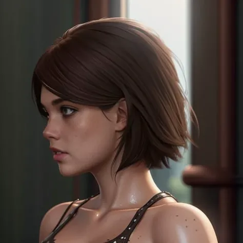 <lora:DiddyLicious_v4:1> a stunning diddylicious, analog style, short brown bob, ((freckles on face)), short hair, ((intricate details)), full torso shot, beautiful, skin tight latex catsuit, dynamic pose, windblown hair, perfect face, intricate, complex, Helios 44-2, swirly bokeh, trending on artstation, sharp focus, studio photo, intricate details, highly detailed, sharp, (oil on canvas), perfect lighting, Masterpiece, detailed background, portrait by artgerm and greg rutkowski, cinematic lighting, 8k