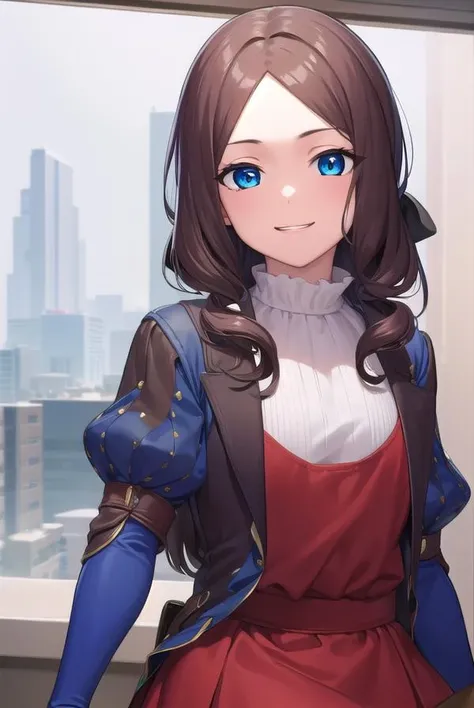 leonardodavinci, <lora:leonardodavincirider-lora-nochekaiser:1>, 
leonardo da vinci rider, blue eyes, brown hair, long hair, parted bangs, (small breasts:1.2), <lora:talkmouth_E_v100:1>, open mouth,
BREAK black footwear, brown jacket, elbow gloves, gloves, jacket, loafers, metal gloves, pantyhose, red skirt, shoes, skirt, puffy sleeves, thighhighs, blue thighhighs,
BREAK looking at viewer, full body, upper body,
BREAK indoors,
BREAK <lyco:GoodHands-beta2:1>, (masterpiece:1.2), best quality, high resolution, unity 8k wallpaper, (illustration:0.8), (beautiful detailed eyes:1.6), extremely detailed face, perfect lighting, extremely detailed CG, (perfect hands, perfect anatomy),