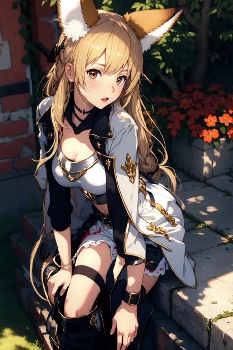 1girl, verse1 knight, fox ears, <lora:YuisisArmor0.7:0.7>