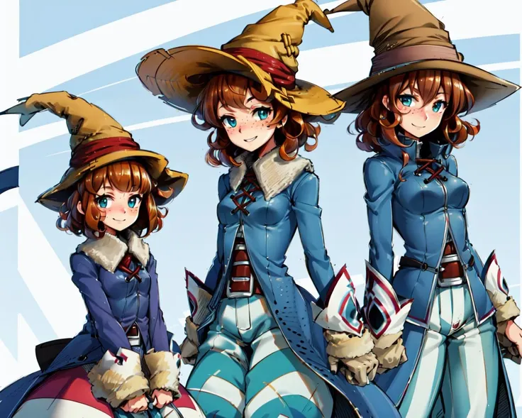 wideshot, (cowboy shot), (1girl), bmcostume, ageprogression, short orange hair, (curly hair:1.2), (light blue eyes), (red freckles), smiling
<lora:BlackMageCostumeV1:1> <lora:AgeProgression:1>