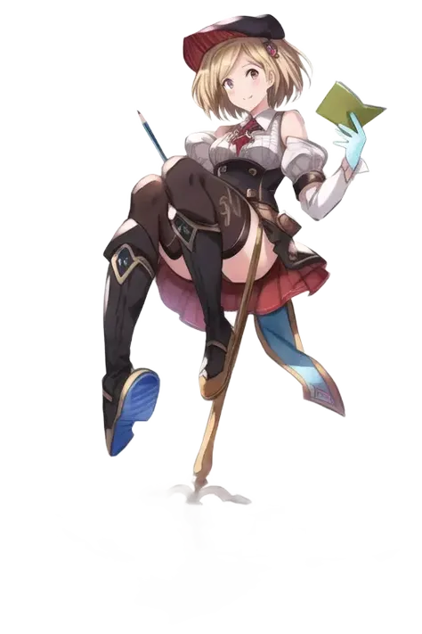 Artlist_Milli-Liter,
(watercolor style),(ink style), (sketch  style),
hand-painted lines, Edge line, ink mark, Pencil line, 
Granblue Fantasy,Djeeta,
sexy,lewd,
(solo),1girl,delicate face,(cute,full body:1.0),climax,