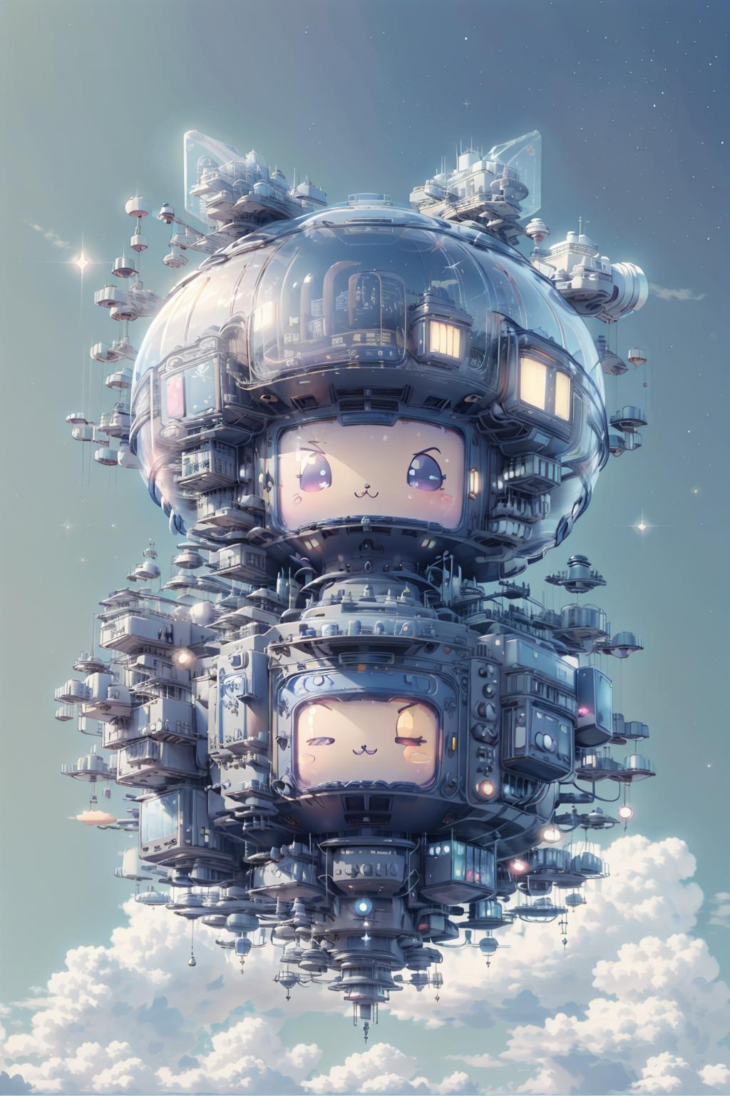 巨大透明飞船|Huge transparent spaceship v1.0