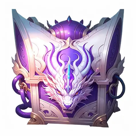 (Masterpiece, Top quality, Best quality, official art, Beautiful Beauty :1.2), (8k, Best quality, Masterpiece :1.2), (((white background,))) (item/baoxiang), Fantasy, a treasure chest in the shape of( a dragon head:1.2), This box also has a cat's tail,cyberpunk style, purple and blue
<lora:baoxiang:.5> <lora:DragonCute:0.5>
